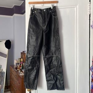 NWT FREE PEOPLE FAUX LEATHER PANTS